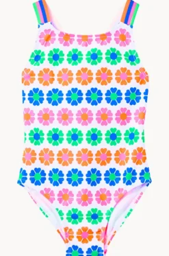 Girls Neon Fun Sporty One Piece