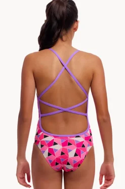 Girls Ninja Star Strapped In One Piece
