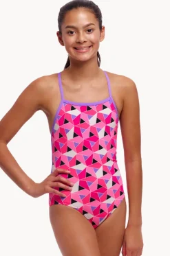 Girls Ninja Star Strapped In One Piece
