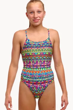 Girls Packed Up Diamond Back One Piece