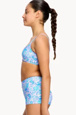 Girls Paisley Pink Crop Set