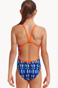 Girls Perfect Teeth Single Strap One Piece