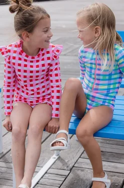 Girls Picnic Check Sunsuit