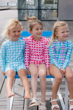 Girls Picnic Check Sunsuit
