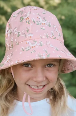Girls Quackers Ponytail Bucket Hat