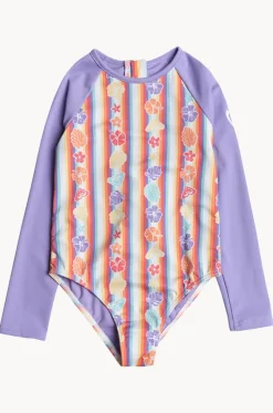 Girls Rainbow Bay Stripe Sunsuit