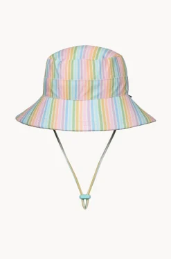 Girls Rainbow Classic Bucket Sunhat