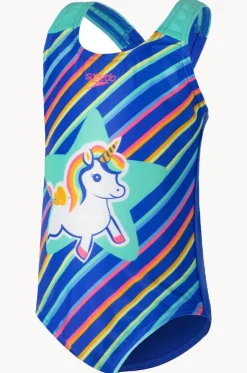 Girls Rainbow Unicorn One Piece