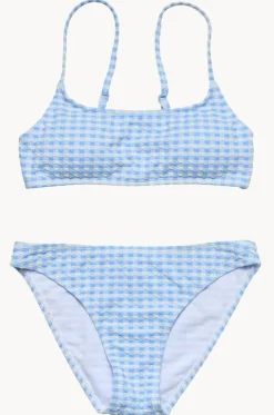 Girls Seaside Gingham Crop Set