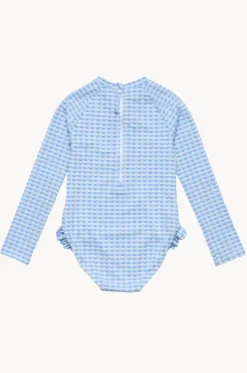 Girls Seaside Gingham Sunsuit