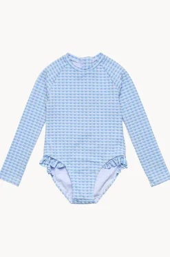 Girls Seaside Gingham Sunsuit