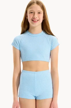 Girls Seersucker Stripe Suntop Set