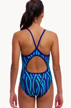 Girls Snork City Diamond Back One Piece