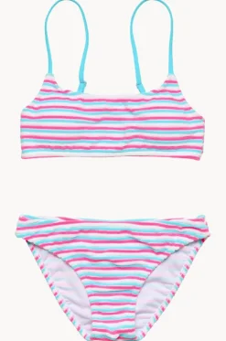 Girls Sorbet Stripe Crop Set