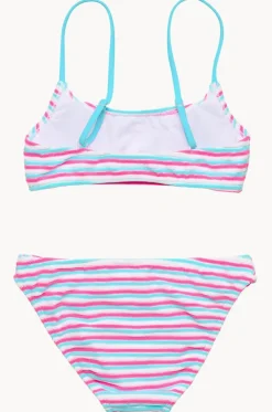 Girls Sorbet Stripe Crop Set