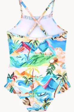 Girls South Pacific Frill One Piece