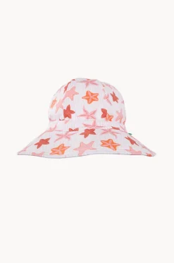 Girls Starfish Wide Brim Swim Hat