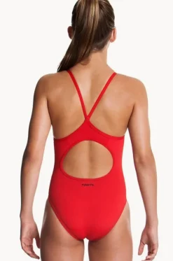 Girls Still Red Diamond Back One Piece