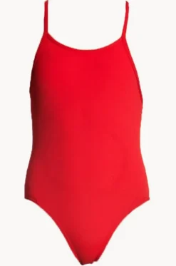 Girls Still Red Diamond Back One Piece