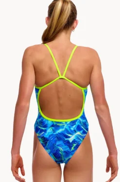 Girls Storm Chaser Single Strap One Piece