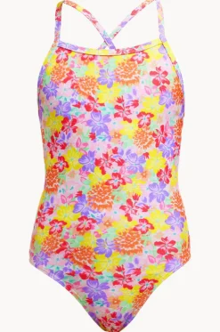 Girls Summer Garden Tie Me Tight One Piece