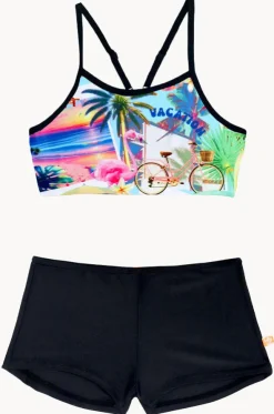 Girls Summer Vacay Crop Set