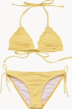 Girls Sunshine Stripe Tri Set
