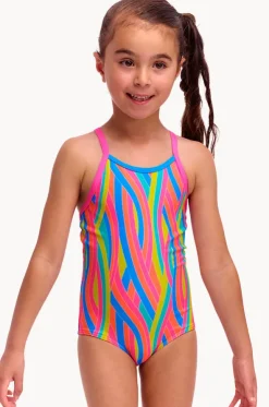 Girls Swirly Straws One Piece