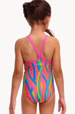 Girls Swirly Straws One Piece