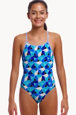 Girls Tetra Tonic Diamond Back One Piece