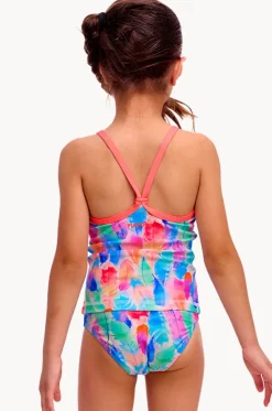 Girls Tickle Pink Tankini Set