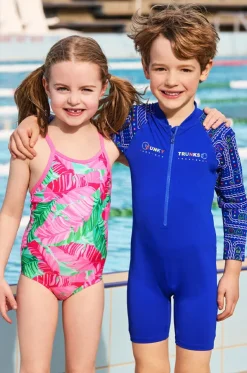 Girls Tropic Palm One Piece