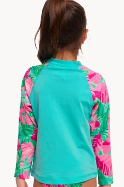 Girls Tropic Palm Zippy Suntop