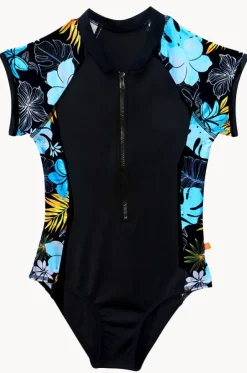 Girls Tropicana Short Sleeve Sunsuit