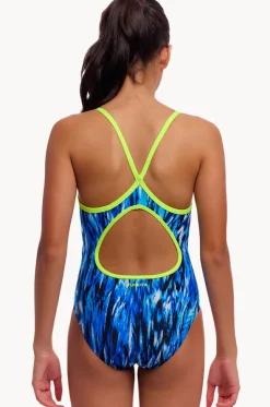 Girls Wing Streak Diamond Back One Piece