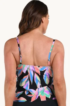 Glowing Lotus Tiered Tankini Separate