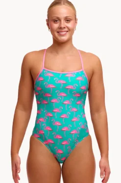Go Flamingo Single Strap One Piece