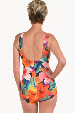 Hibiscus Honey Shirred One Piece