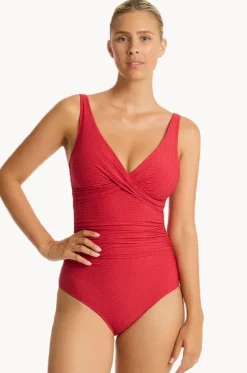 Honeycomb Cross Front One Piece