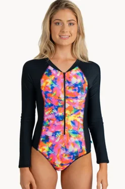 Ibiza Sunset Long Sleeve Sunsuit