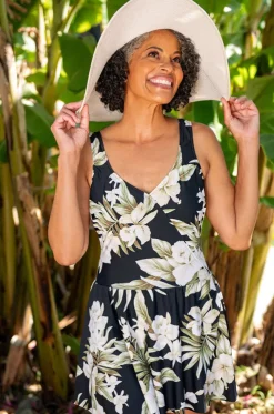 Island Greenery Swim Dress
