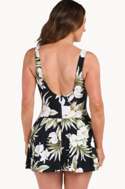 Island Greenery Swim Dress