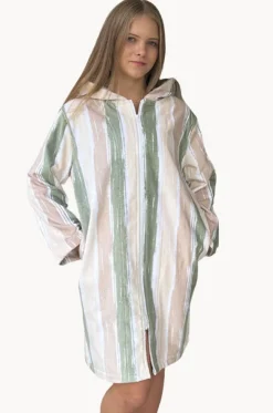 Island Sand Hooded Towelling Robe M/L