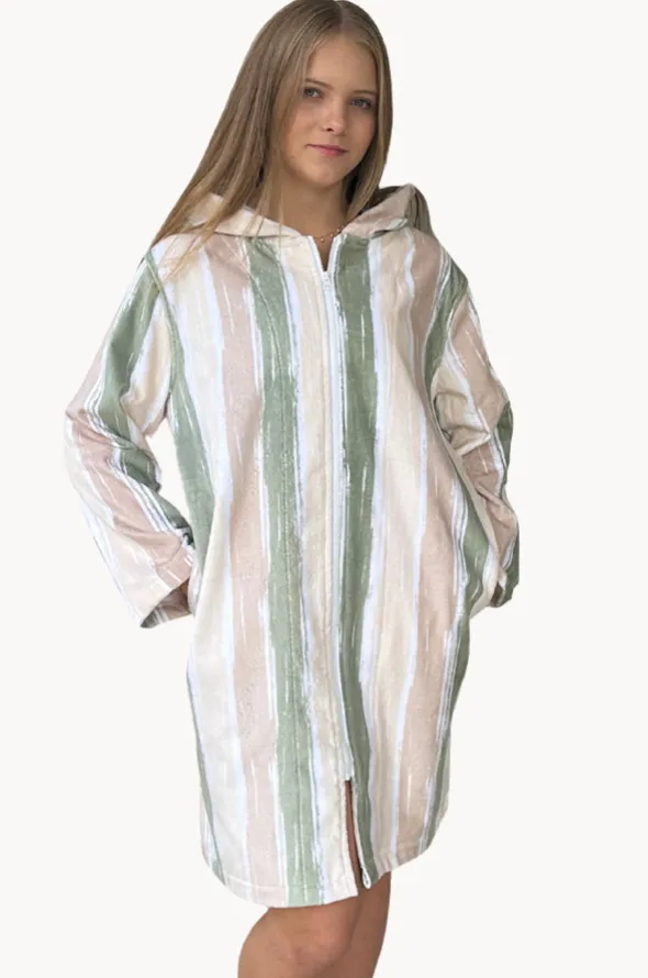 Island Sand Hooded Towelling Robe L/XL