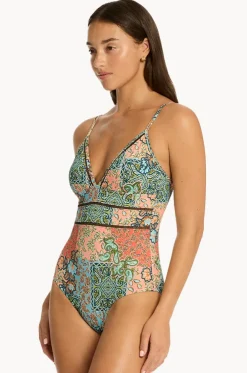 Java Cross Back Tri One Piece