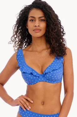 Jewel Cove E Cup Frill Plunge Bra
