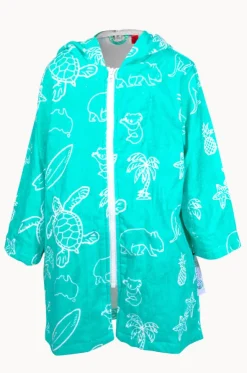 Kids Australia Hooded Towel Robe 5-7Y