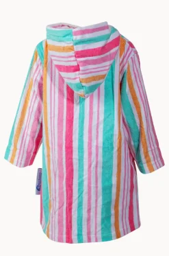 Kids Hawaiian Stripe Hooded Towel Robe 5-7Y