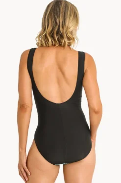 Leaf Square Neck One Piece
