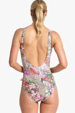 Lilymaze Gathered Surplice One Piece